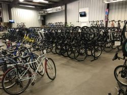 The Bicycle World of Louisiana showroom in early March.