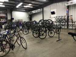 The Bicycle World of Louisiana showroom this week.