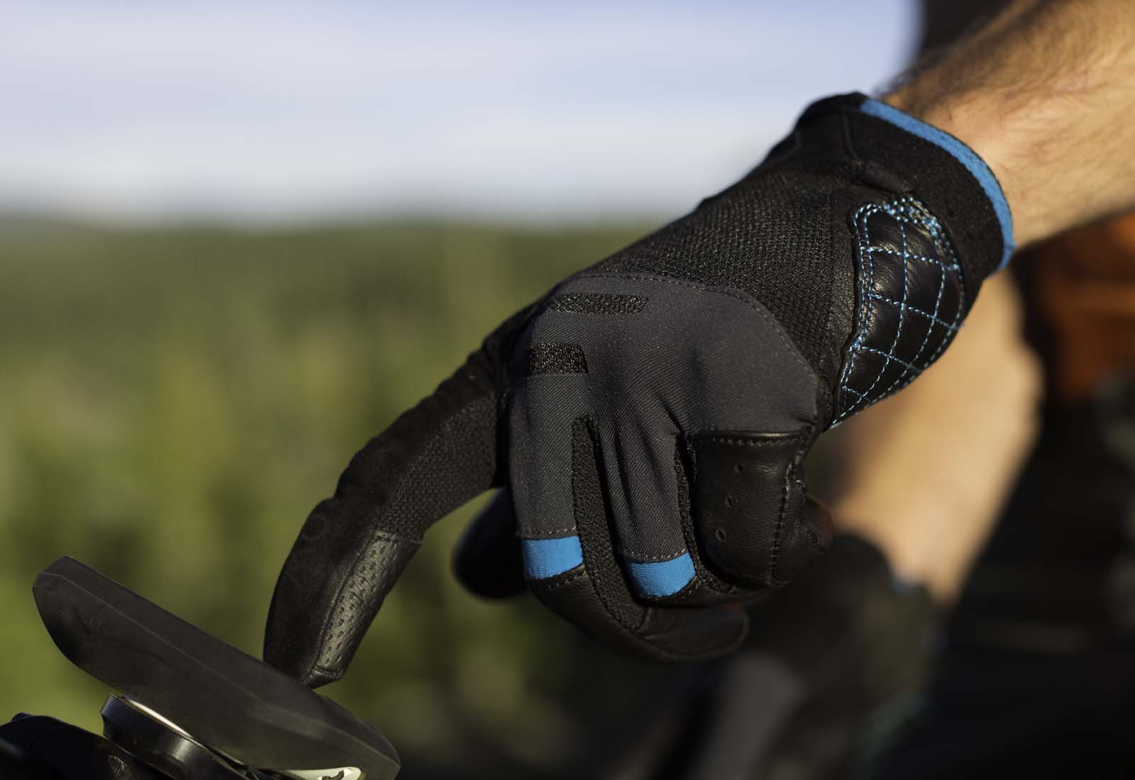 leather mountain bike gloves