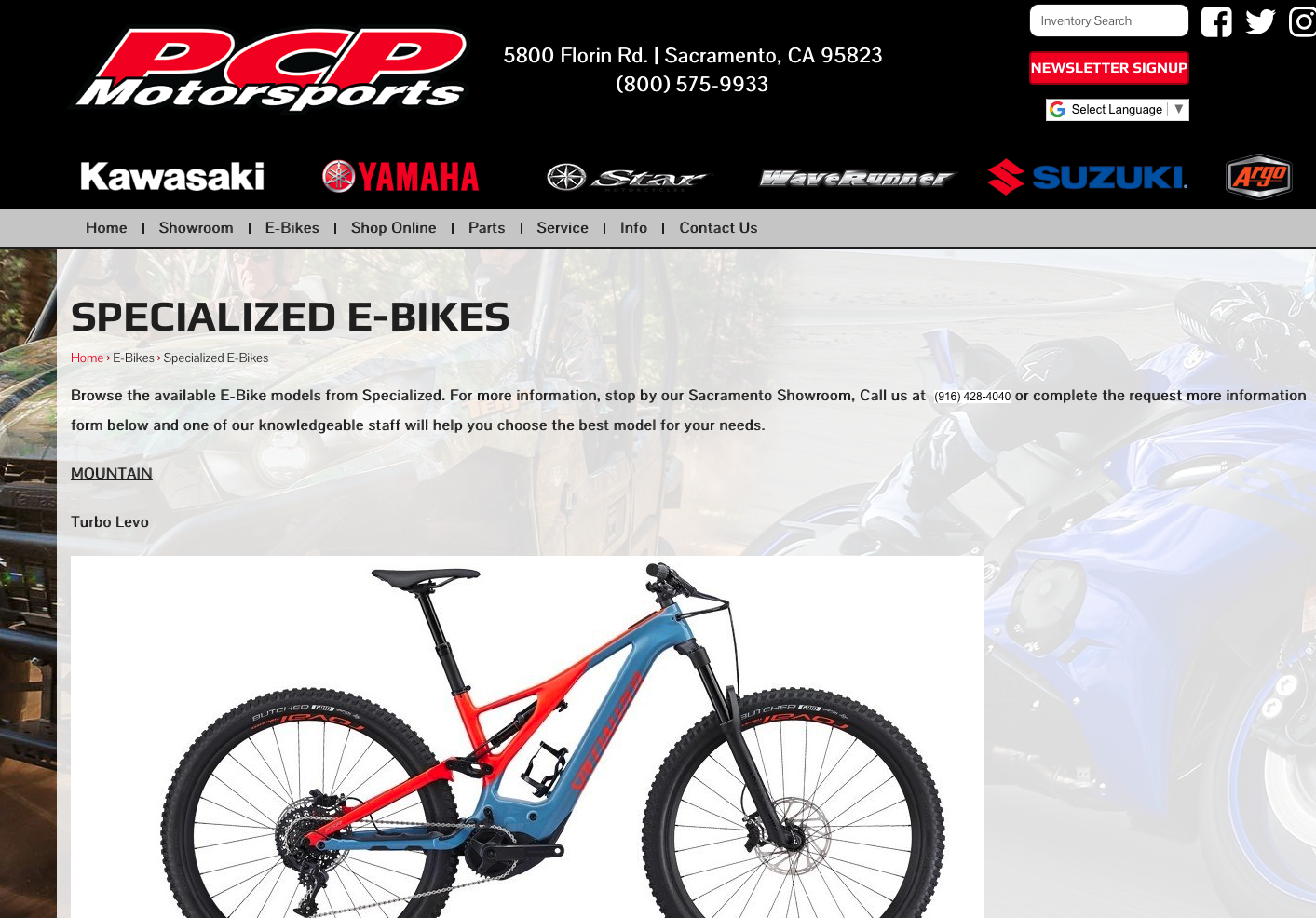 specialized bikes online retailer