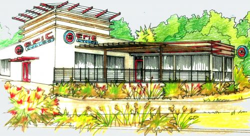 Rendering of Epic Cycles' new 10,000-square-foot location