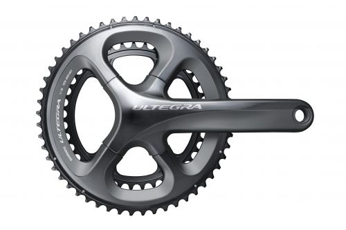 The new Ultegra crank borrows features from Dura-Ace