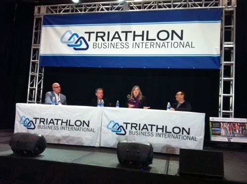 Left to right: Champion System president Scott Kaylin, Profile Design director of product development Mark Vandermolen, Giant general manager Elysa Walk, and American Bicycle Group CEO Peter Hurley.
