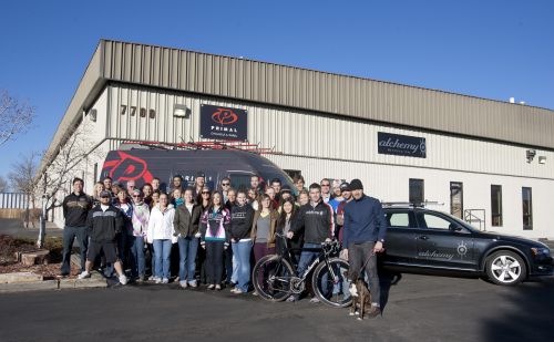 Primal Wear and Alchemy staff in front of the space recently.