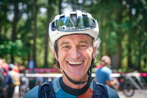 Charles Russell at the BC Bike Race last week. Charles Russell at the BC Bike Race last week.