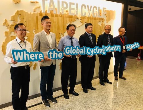 TAITRA officials met with journalists on Monday to discuss the bike industry.