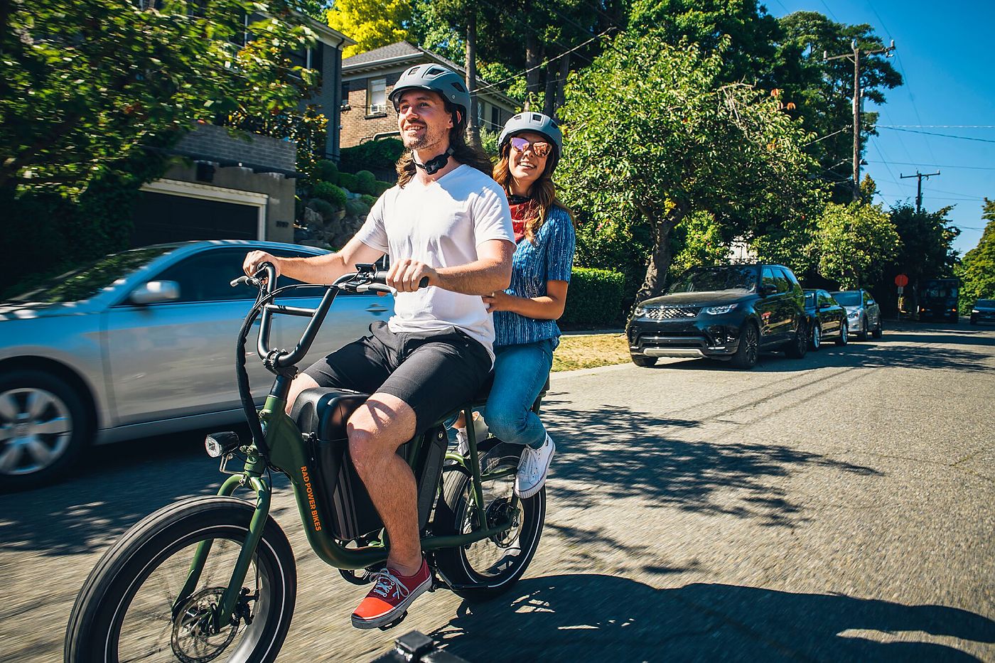 electric bike with back seat
