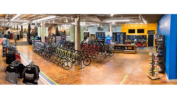 Lewis & Clark Outfitters added 3,000 square feet to its bike shop. Kevin McIlwaine photo.