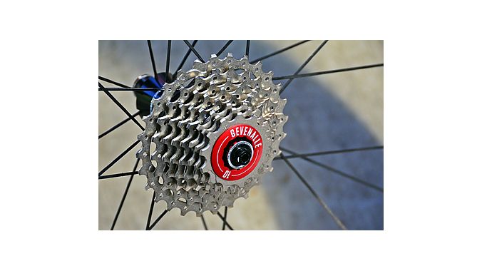  the HOUP (Halo of Ultimate Protection) cassette adapter, designed to provide more clearance between the rear spokes and derailleur.