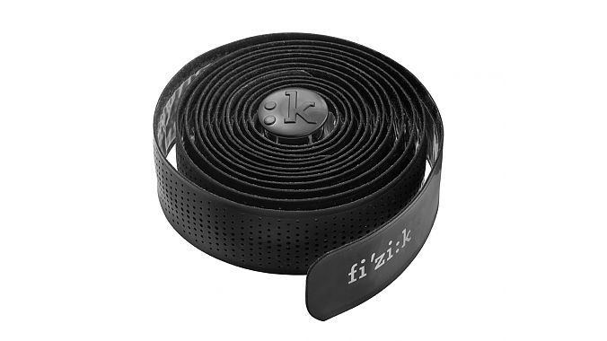 Fizik Endurance tape in Tacky Touch texture, black color.
