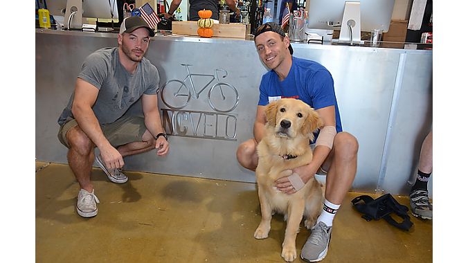 Brothers Jay (left) and Kyle Wyatt opened NC Velo in south Charlotte on July 4 of this year. 