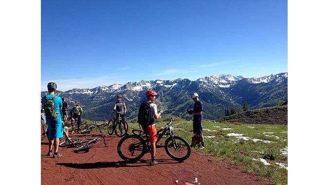 Enve led a ride on the Wasatch Crest trail.