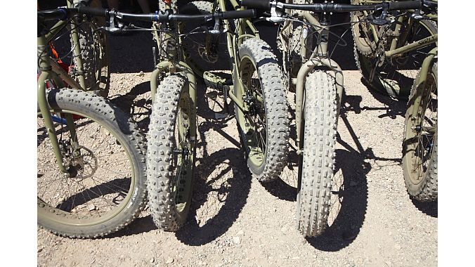 Fat bikes were all the rage at the demo, although some retailers were still skeptical about selling them.