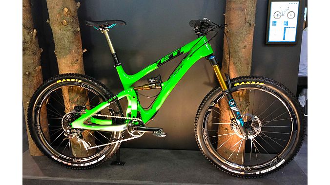 The new SB6c was front and center in Yeti's booth at Eurobike.