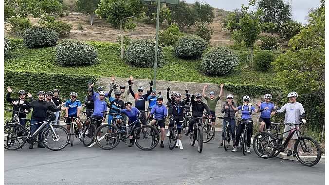 Giant Group USA held several rides last year for staffers and friends on roads, paths and mountain bike trails. 