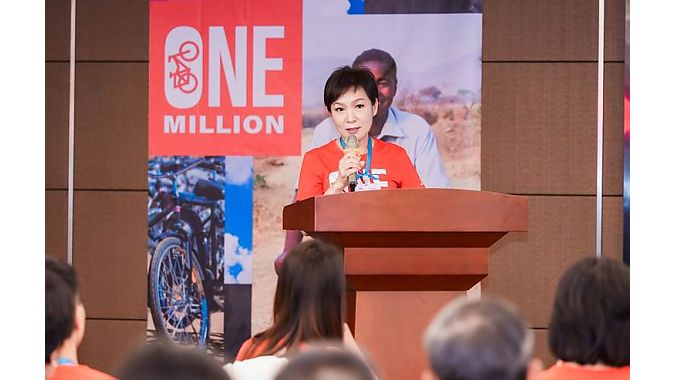 Photo 2: Giant Group CEO Phoebe Liu shares the story and impact of Giant Group’s long-term collaboration with WBR in expanding bicycle mobility solutions for underserved communities. Photo 2: Giant Group CEO Phoebe Liu shares the story and impact of Giant Group’s long-term collaboration with WBR in expanding bicycle mobility solutions for underserved communities.