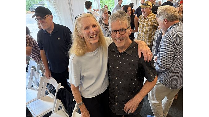 Memorial speakers Connie Carpenter-Phinney and Davis Phinney. Memorial speakers Connie Carpenter-Phinney and Davis Phinney.