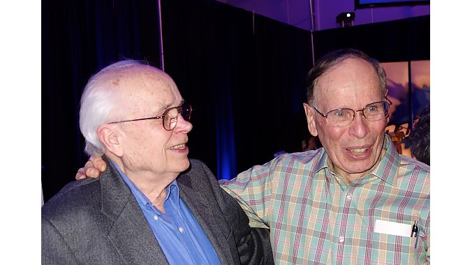 Longtime Park tool designer Jim Johnson and co-founder Art Engstrom at the party
