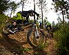 Steve Peat puts the 27.5-inch sled through its paces at Cap D’Ali in Provence, France.