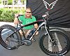 Zach Krapfl,e-bike brand manager, with the Bosch-equipped Lebowsk-e electric fat bike