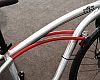 Milano Bikes showed this frame with an integrated cable lock that looked like cantilever frame tubes.