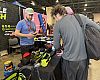 Adam Saplin was busy at the Philly Bike Expo.