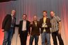University Bikes of Boulder, Colorado, receives the Retailer of the Year award from presenters Ray Keener and Dan Mann.