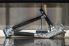 A lugged DH prototype photograhed during a Pinkbike visit in June 2024. 